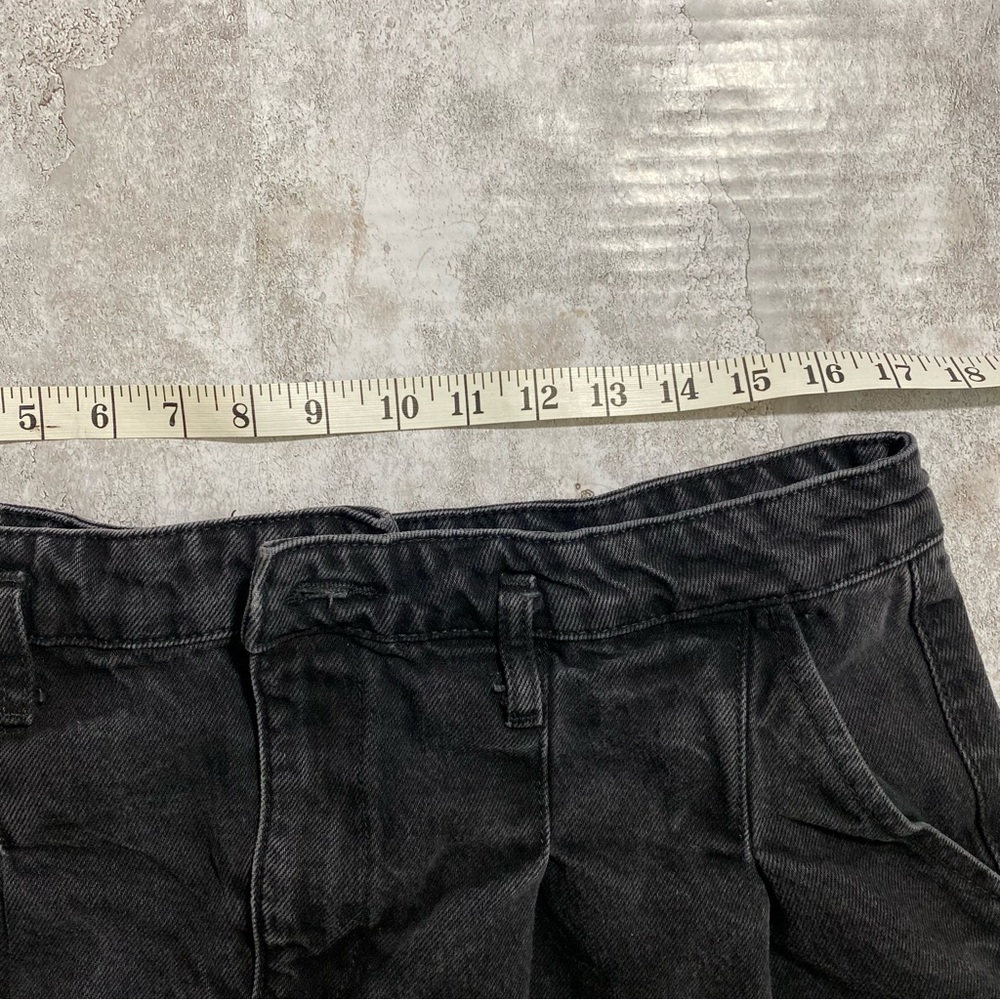 Zara Faded Black Pleated Mini Skirt‎ Large Grunge Streetwear - Picture 4 of 8